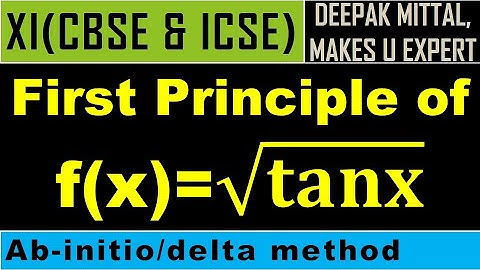 first principle of root tanx I ab-initio method