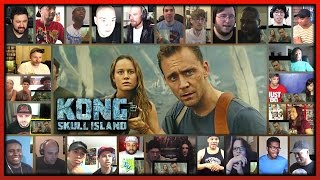 KONG: SKULL ISLAND Comic-Con Trailer Reaction's Mashup (31 people)