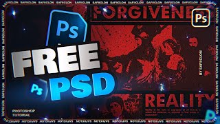FREE PSD Brutalism Poster Design for Photoshop!