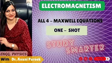 ALL 4 MAXWELL EQUATIONIN ONE SHOT l ENGINEERING l MODT IMPORTANT l PHYSICS,IIT,BHU,AKLU,RTU,MUJ,SRM