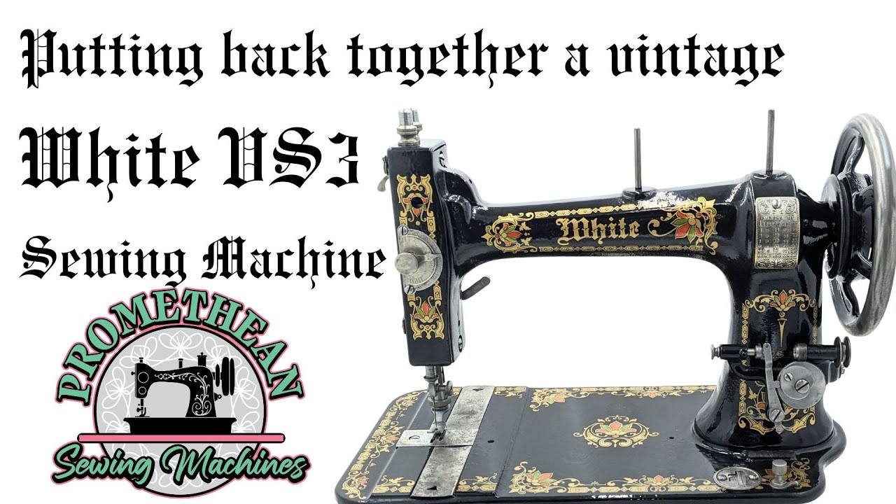 Putting a Vintage White VS3 sewing machine back together after