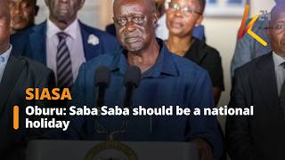 Oburu: Saba Saba should be a national holiday