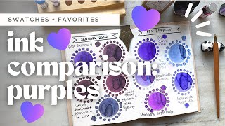 Purple Inks Fountain Pen Ink Comparison No. 9