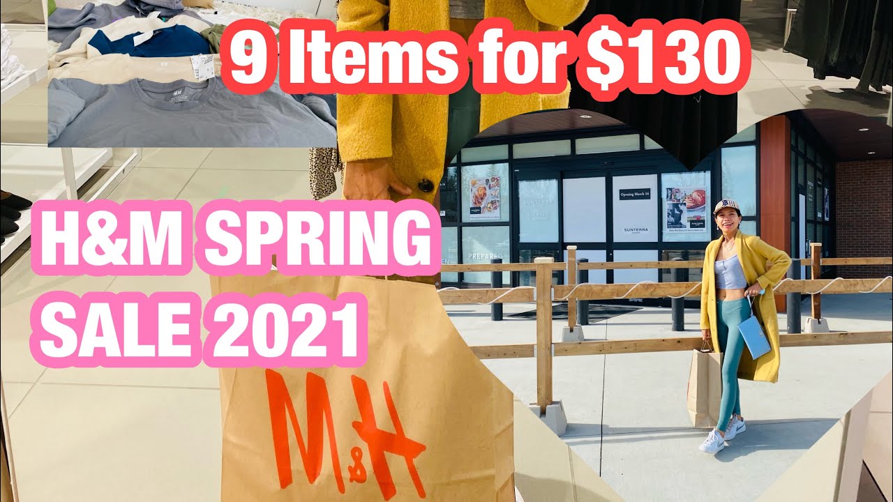 🇨🇦 SHOPPING HAUL H&M 2021 H&M COME WITH ME WHAT I GOT FOR 130 (9