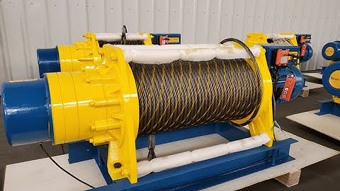 ALLMAN long cable electric winch with wireless remote control