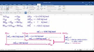 Born Haber Cycle Numerical 2