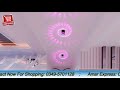 Led wall light wall lamp spiral effect with controller 3w color for modern decoration