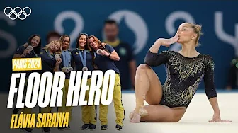 All Eyes on Flávia Saraiva | Floor Routine Paris 2024 🇧🇷🌟 | Music Monday