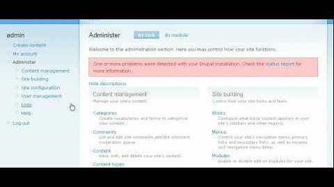 Drupal Setup User and Site Configuration