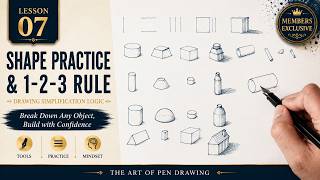 Lesson 07: Shape Practice & 1-2-3 Rule — Simplify Any Object