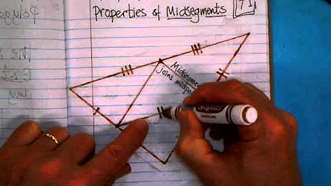 Midsegments triangle - properties