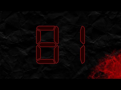Countdown from 81 to 0 in RED