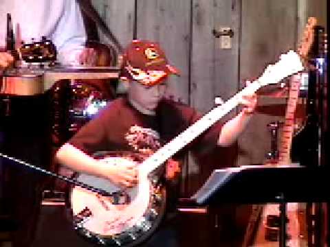 8 yr old Dawson Harrell plays banjo at Kentucky Opry