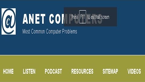 IE Window - How to Get Internet Explorer Out of Full Screen Mode