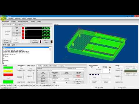 deuxième test Gcode lourd simCNC/Mach4