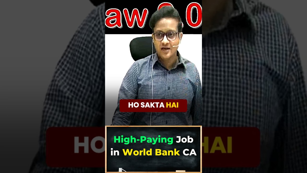 High Paying Jobs for CA | CA Siddharth Agarwal