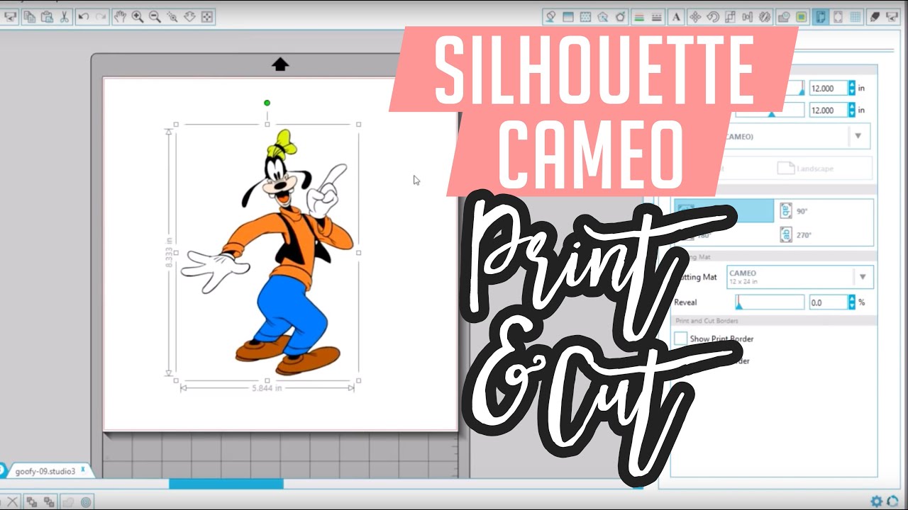 Silhouette Cameo Print And Cut Tutorial Youtube