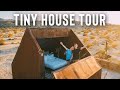 TINY HOUSE with Stargazing Bedroom! Joshua Tree Tiny House Airbnb Tour