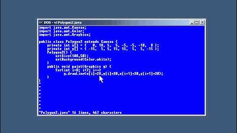 Lesson1 Polygon | Java Graphics Tutorial