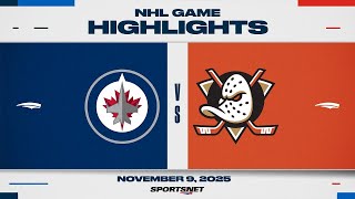 Download Lagu NHL Highlights | Jets vs. Ducks - November 9, 2025 MP3