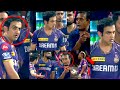 Gautam gambhir livid argues with fouth umpire near dugout for overthrow single that kkr took