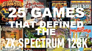 25 GAMES that DEFINED the ZX SPECTRUM 128K (1986-1988) - YouTube