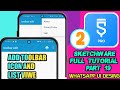 HOW TO ADD TOOLBAR IMAGE AND LISTVIWE PART2| SKETCHWARE | TUTORIAL 19 | SINHALA | WHATSAPP UI DESING