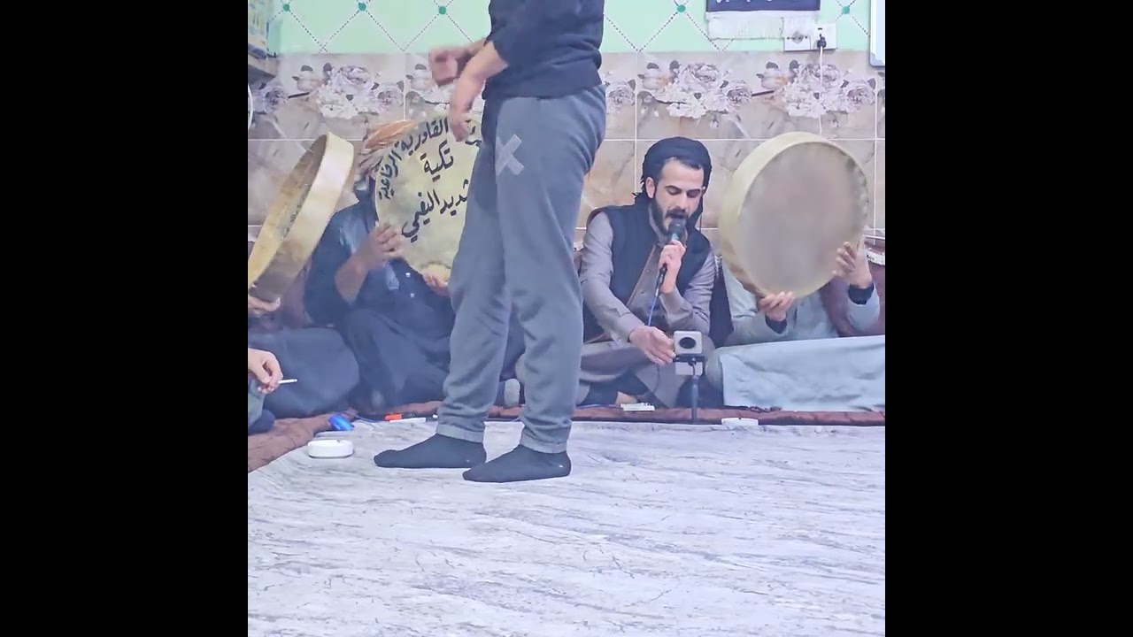 المداح . السيد حمزه خالد الدوشان النعيمي . والسيد حمدان الهلول.  تكية السيد شديد النعيمي 2026/1/30