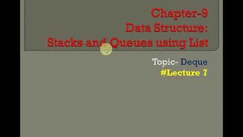 Class 12 Computer Science ,Chapter 9 (Data Structure)