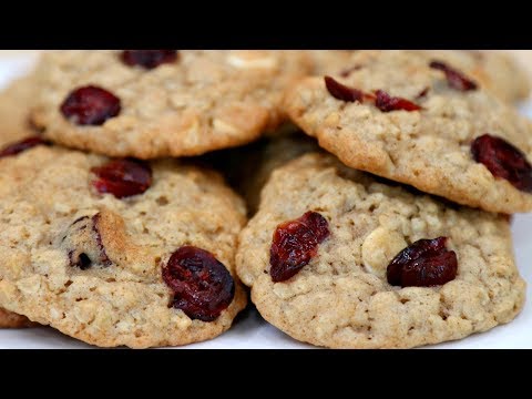 WHITE CHOCOLATE CRANBERRY OATMEAL COOKIES!