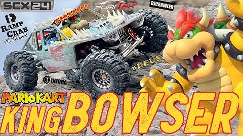 Build: SCX24 RampCrab chassis - Bowser Mario Kart, Furitek brushless motor, MEUS axles, DJCrawler