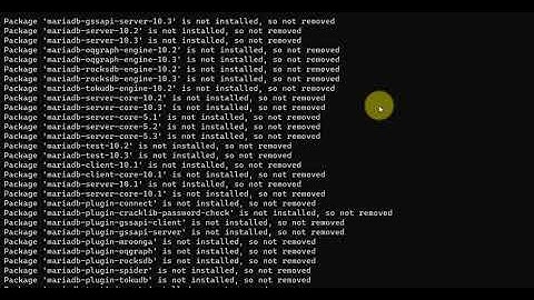 How to Completely Remove / Un-Install Mariadb or MySQL From Ubuntu