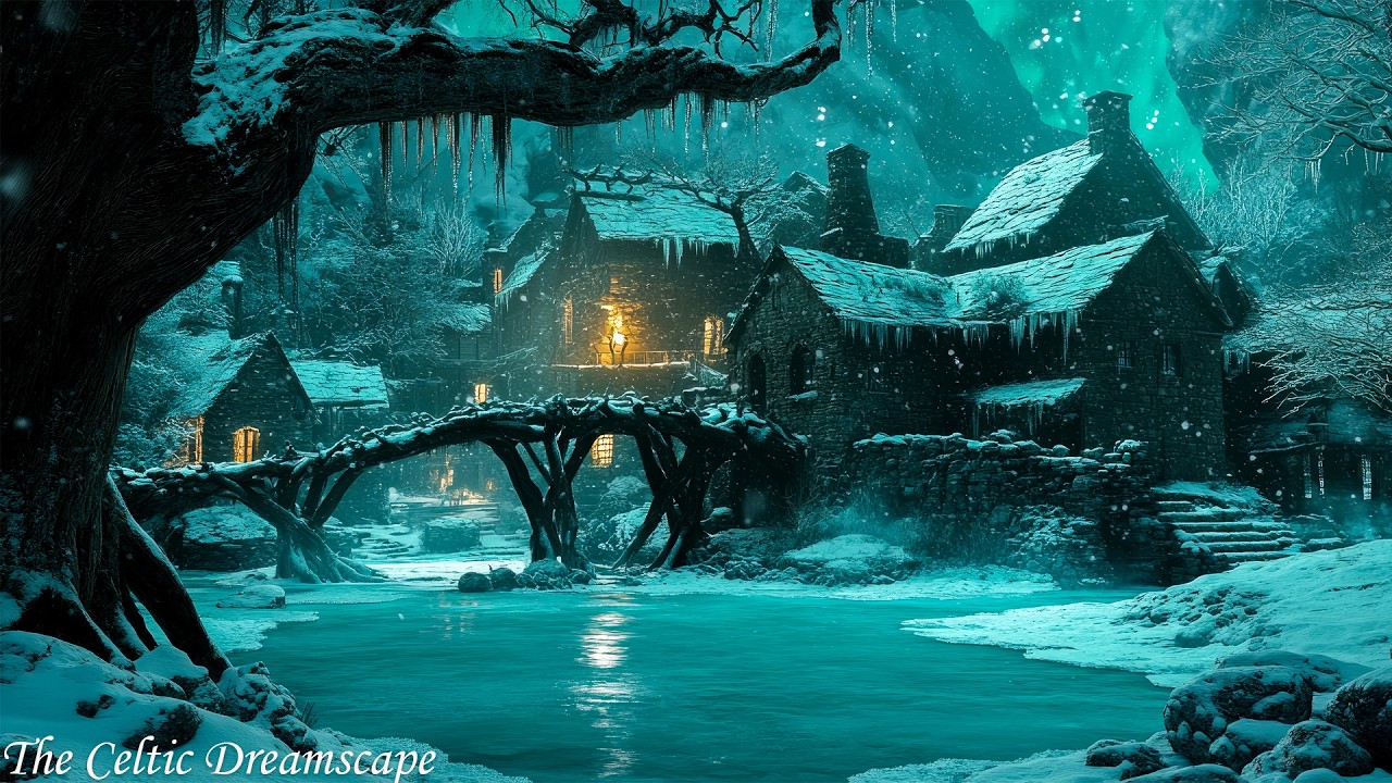 Warmth in the Snow | Celtic Medieval Tunes for a Cozy Winter Day for Deep Sleep,Relax