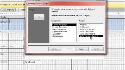 Percobaan3 "Membuat tombol command button"