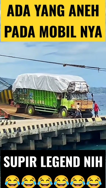 Skill supir truck ini luar biasa | mungkin efek tulisan di kaca mobil ya 🤭 #viralvideo