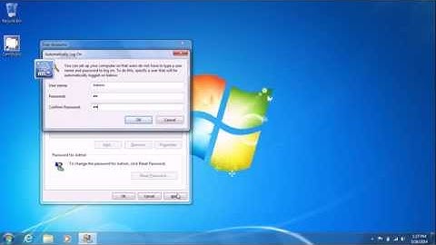 How to Setup Auto Login for Windows 7