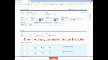 Ezycargo - Single Air Waybill booking