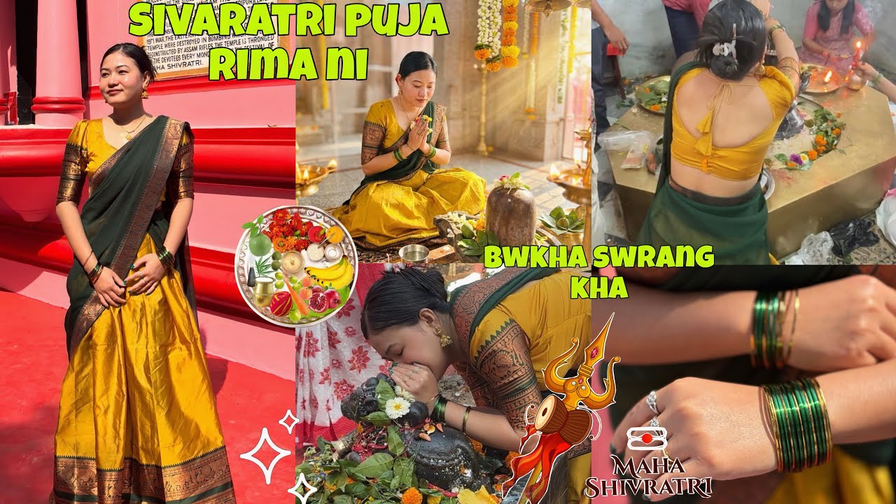 Shivratri puja rima ni ani logi ni bagwi 🥰 | Bwkha swrang kha 🤗  | Har Har mahadev 🕉 | Ririsavlogs✨️