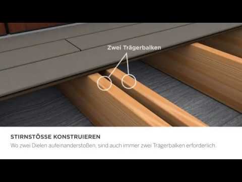 Video: Wie weit sollten die Balken bei Trex-Terrassendielen auseinander sein?