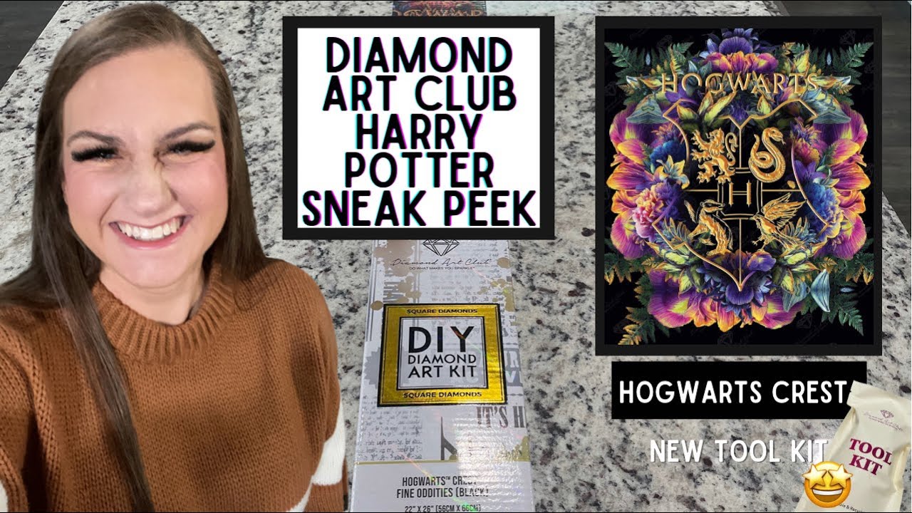 Unboxing Diamond Art Club Sneak Peek! Hogwarts Crest