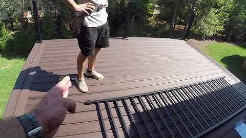 How to install handrails on a composite deck