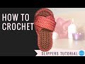 How to Crochet Slippers - T-shirt yarn tutorial