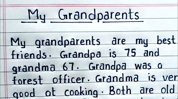 'My Grandparents' Essay | My Grandparents Paragraph | My Grandfather | My Grandmother Paragraph | Es - DayDayNews