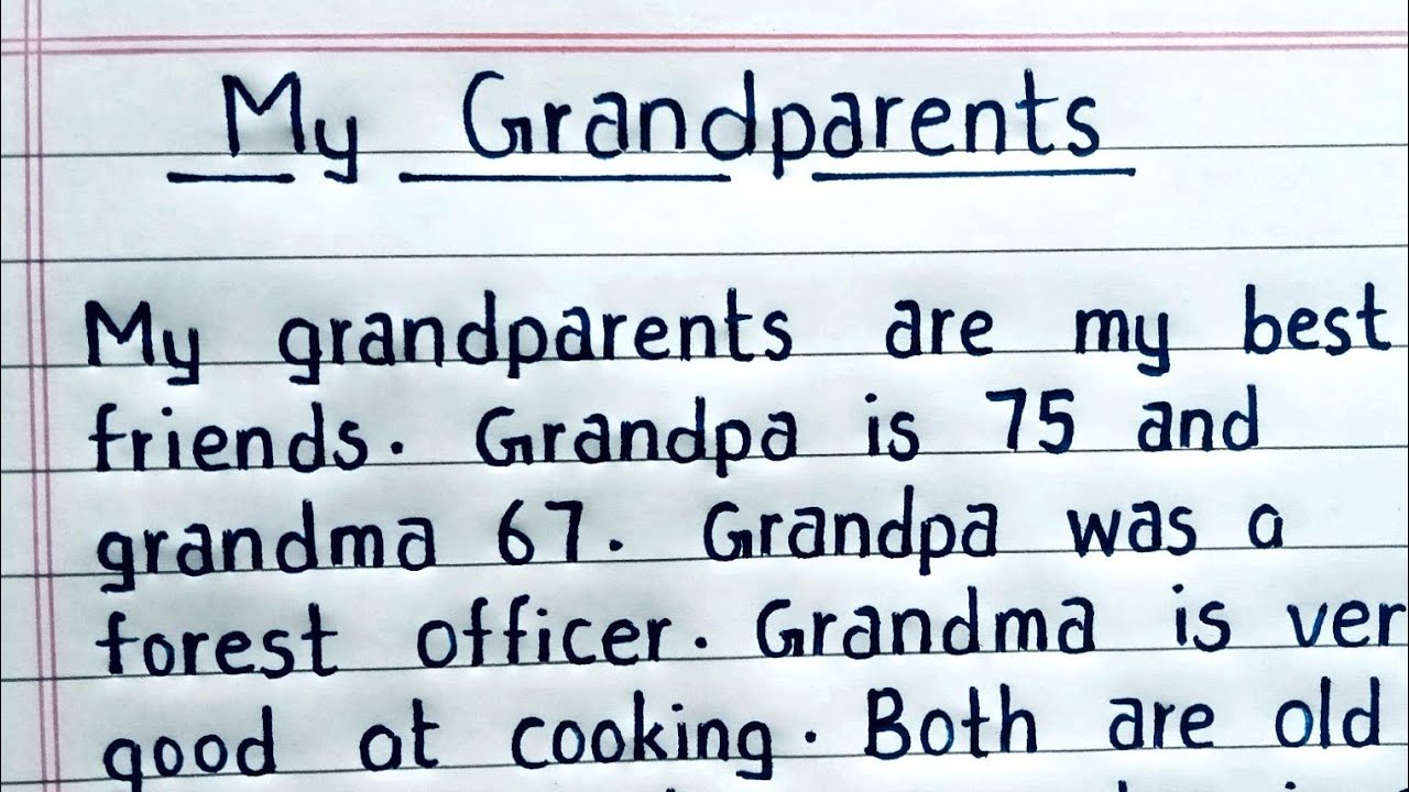 grandparents short my grandmother essay in english