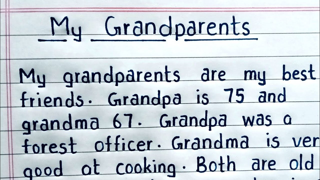 essay about grandparents