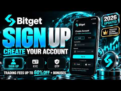 Bitget Tutorial for Beginners 2026 🚀 Sign Up, KYC & 2FA Step-by-Step
