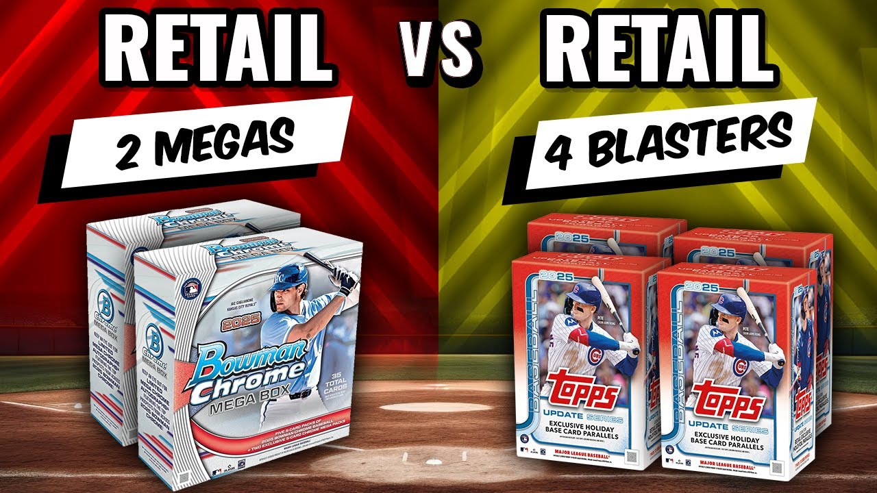 🚨BIG CASE HIT & AUTO!!🚨 2025 TOPPS UPDATE BLASTERS VS 2025 BOWMAN CHROME MEGAS