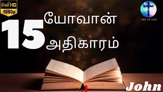 யோவான் எழுதின சுவிசேஷம் அதிகாரம்  15 ||  JOHN 15 || Tamil Audio Bible || New Testament Tamil