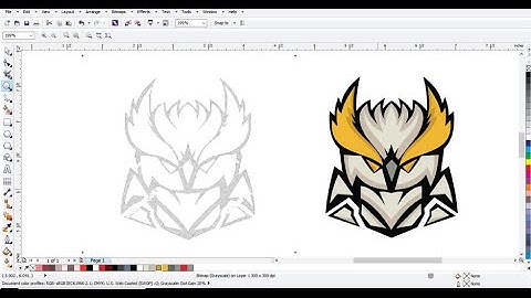 Learn CorelDRAW Professional Tracing Techniques with Ahsan Sabri -Owl Gaming Mascot Sketch to Vector