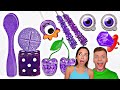 EATING ONLY ONE COLOR FOOD FOR 24 HOURS! Last To STOP Eating Purple Food! MUKBANG! | JACK PAYNE